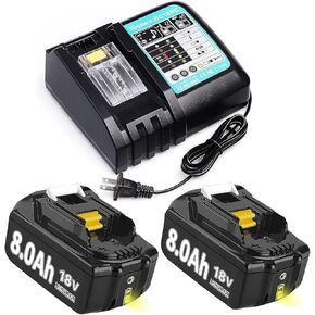 4PACK تم ترقيته 8000 مللي أمبير في الساعة البديل لـ Makita 18V Lithium Lithium BL1860 BL1850 BL1845 BL1840 BL1830 BL1820 BL1815 LXT400 194204-1 18 فولت الأدوات اللاسلكية