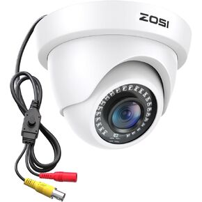 Zosi C290 Plug-in HD Pan/Tilt WiFi Security IP Camera Outdoor Indoor مع رؤية ليلية ملونة ، وكاميرا لاسلكية 2 ميجابكسل ، واكتشاف AI البشري والمركبات ، وتتبع السيارات ، إنذار صفارات الإنذار ، الصوت ثنائي الاتجاه