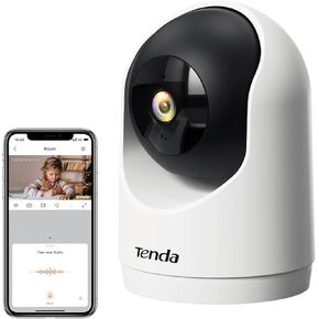 كاميرا الأمان الداخلية Tenda ، كاميرا PET 2K للأمن المنزلي ، 360 درجة ، صوتية ثنائية الاتجاه ، الكشف عن الحركة/صفارات الإنذار لمراقبة الطفل ، الرؤية الليلية ، تخزين بطاقة السحابة و SD ، حماية الخصوصية (CP3-V3.0)