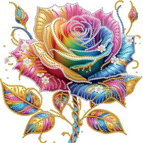 Tontut Squirrel Diamond Art Painting Kits, 5D Special Shape Beginner Diamond Art, Crystal Rhinestone Diamond Art Painting, Home Wall Decoration Gift 12×12 inch