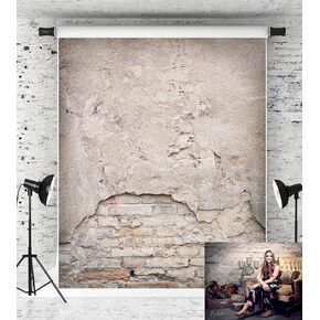 Kate 6.5x10ft Brick Wall Backdrop Red Rustic Brick Brick Procession for Photoshoot Studio Props