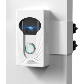 Wireless Video Doorbell Mount for Ring/Blink/Eufy, Compatible with Ring 4/3/2/1, No Drill Anti Theft Camera Mount, Camera Holder with Double Screw Fixing, Black (Not Include Doorbell)