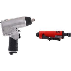 Chicago Pneumatic CP734H - 1/2 بوصة مفتاح تأثير الهواء ، مقبض مسدس ، أقصى عزم العزم العكسي الإخراج 425 قدمًا
