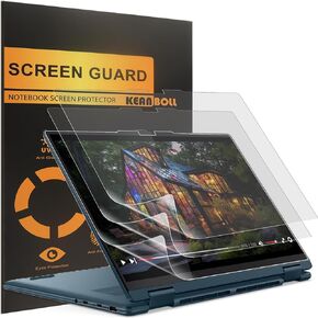 Keanboll 2-Pack مصمم لحامي Lenovo Yoga 7i 2-in-1 14 "& Lenovo Yoga 7 14 2-in-1 شاشة تعمل باللمس المحمول الحامي الشاشة (14 بوصة) ، 9H صلابة مقاومة للخدش