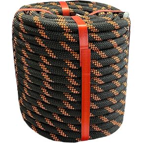 arborist تزوير الحبل الحبل الثور (1/2 في × 150 قدم) حبل arborist polyester مضفر 48 خيوط لمختلف التطبيقات في الهواء الطلق تسلق تسلق الإبحار