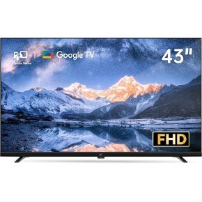 FPD 43 بوصة SMART TV 4K UHD LED TV SCREENT Google TV مع Google Cast ، Bluetooth ، HDMI ، Streaming Live ، HDR 10 ، Dolby Vision ، Tultra Slim Television (Canvas-Series ، CG43-C3 ، 2025)