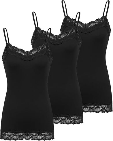 تونيك نسائي بدون أكمام بحزام سباغيتي قابل للتعديل من Kate Kasin، 3 قطع in Kuwait