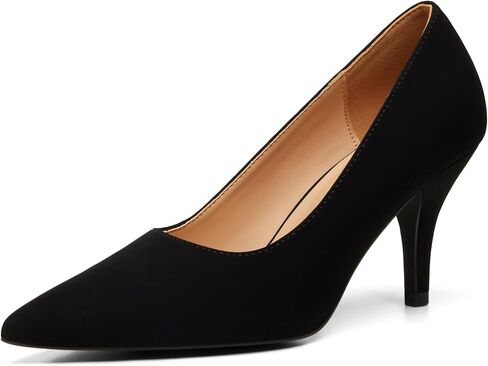 Trary Women’s High Heel Press Pump مدببة أحذية Tee Shoe Classic Office Special asy Casua Wedding Pump Shoes Black Size 8 in Kuwait
