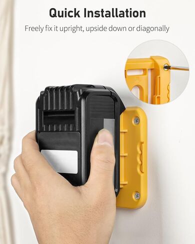 حزمة 5 حزمة حامل البطارية لمكيتا 18 فولت بطاريات ليثيوم أيون الجدار المنظم بطارية شاقة تخزين البطارية حامل رصيف لورشة عمل فان رف أدوات in Kuwait