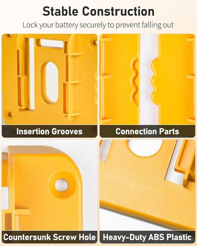 حزمة 5 حزمة حامل البطارية لمكيتا 18 فولت بطاريات ليثيوم أيون الجدار المنظم بطارية شاقة تخزين البطارية حامل رصيف لورشة عمل فان رف أدوات in Kuwait