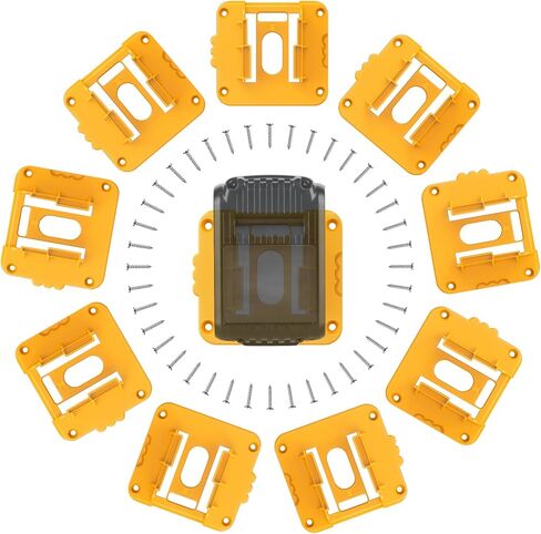 حزمة 5 حزمة حامل البطارية لمكيتا 18 فولت بطاريات ليثيوم أيون الجدار المنظم بطارية شاقة تخزين البطارية حامل رصيف لورشة عمل فان رف أدوات in Kuwait