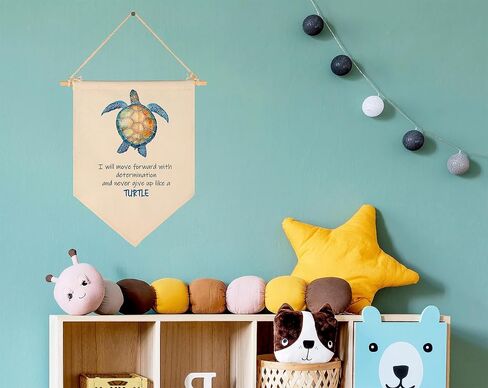 Sea Animals Decor-Ocean Flag Sign Gifts for Baby Boys Girls Kids-Banner Wall Decor Gifts for Nursery Bedroom Playroom Front Door-Montessori Learning-Under the Sea Educational Flag-manta ray in Kuwait