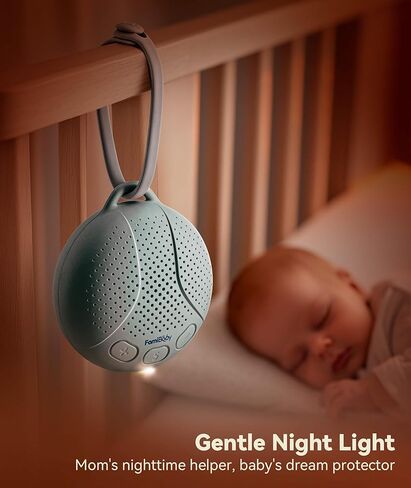آلة الصوت المحمولة للطفل والطفل - نوم الطفل آلة الضوضاء البيضاء مع ضوء الليل للحضانة | 16 أصوات مهدئة | شوش | السفر | هدية التسجيل | استحمام الطفل in Kuwait