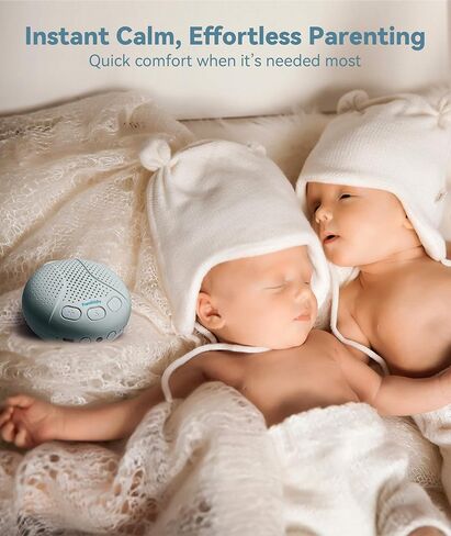 آلة الصوت المحمولة للطفل والطفل - نوم الطفل آلة الضوضاء البيضاء مع ضوء الليل للحضانة | 16 أصوات مهدئة | شوش | السفر | هدية التسجيل | استحمام الطفل in Kuwait