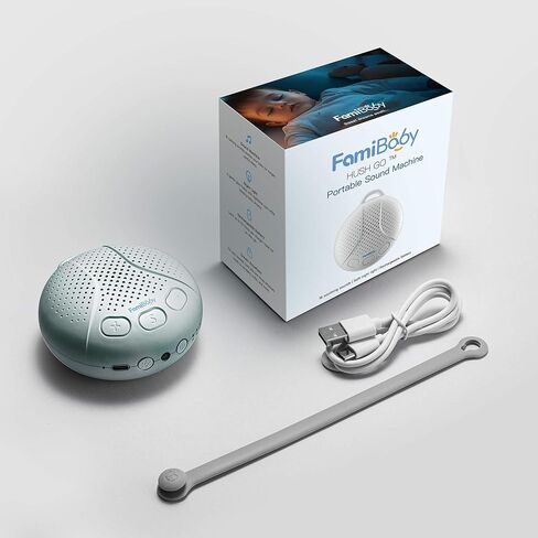 آلة الصوت المحمولة للطفل والطفل - نوم الطفل آلة الضوضاء البيضاء مع ضوء الليل للحضانة | 16 أصوات مهدئة | شوش | السفر | هدية التسجيل | استحمام الطفل in Kuwait