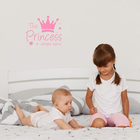 الأمير الأزرق النوم هنا شارات جدار الفينيل للأولاد غرفة نوم مقاومة للماء الأمير الأمير ملصقات باب العلامة ديكور المنزل (الأزرق) in Kuwait