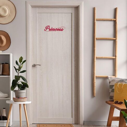 الأمير الأزرق النوم هنا شارات جدار الفينيل للأولاد غرفة نوم مقاومة للماء الأمير الأمير ملصقات باب العلامة ديكور المنزل (الأزرق) in Kuwait