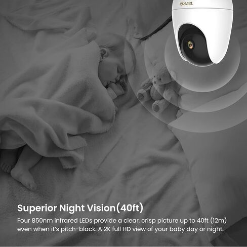 كاميرا الأمان الداخلية Tenda ، كاميرا PET 2K للأمن المنزلي ، 360 درجة ، صوتية ثنائية الاتجاه ، الكشف عن الحركة/صفارات الإنذار لمراقبة الطفل ، الرؤية الليلية ، تخزين بطاقة السحابة و SD ، حماية الخصوصية (CP3-V3.0) in Kuwait