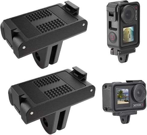 قاعدة محول التحرير السريع المغناطيسي لإصدار DJI Osmo Action 5 Pro ، Multifunical Osmo Action 4/3 Magnet Bracket for DJI with dual -leghs - shalle shote stick stick stick و tripod و deck mount in Kuwait