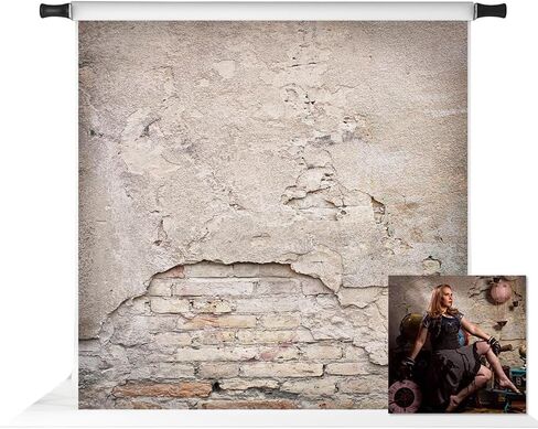 Kate 6.5x10ft Brick Wall Backdrop Red Rustic Brick Brick Procession for Photoshoot Studio Props in Kuwait