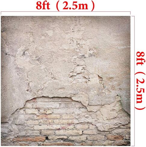 Kate 6.5x10ft Brick Wall Backdrop Red Rustic Brick Brick Procession for Photoshoot Studio Props in Kuwait