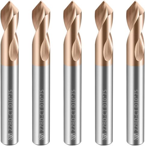Carbide Spotting Drill Bits 90 Degree TiSiN Coated for Alloy Steels,Carbide Steel, Stainless Steel etc.1 Pcs D6*50mm in Kuwait