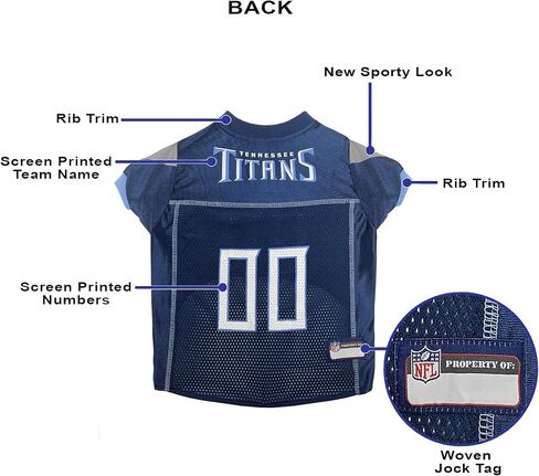 Pets First Washington Commanders Dog Jersey, Small, NFL Licensed, Mesh, Officially Licensed in Kuwait