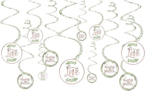 Love And Leaves Photo Props (14" x 8.5") - Pack of 13 | Stunning Multicolor Cardboard Decor | Unique, Charming & Fun Photobooth Accessories in Kuwait