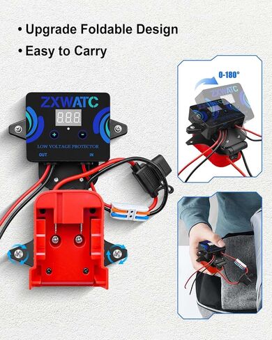 Upgrade Starlink Mini Battery Adapter Fit for Makita 18V Battery, Starlink Mini Battery Pack with Low Voltage Protector, Small Portable Starlink Mini Power Kit with 6.56FT DC Power Cable in Kuwait