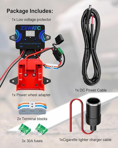 Upgrade Starlink Mini Battery Adapter Fit for Makita 18V Battery, Starlink Mini Battery Pack with Low Voltage Protector, Small Portable Starlink Mini Power Kit with 6.56FT DC Power Cable in Kuwait