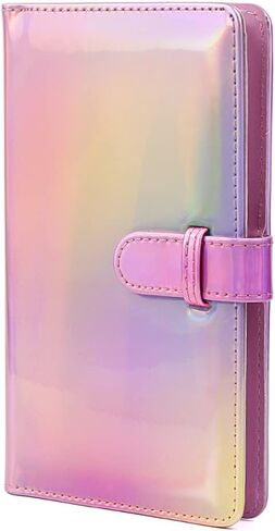 Pattern Printed Photo Album 3 Inch 96 Pockets Mini Picture Compatible with Fujifilm Instax Polaroid Mini 11/8/9/7s/25/70/90 Instant Camera Name Card Holder-Blue Flower in Kuwait