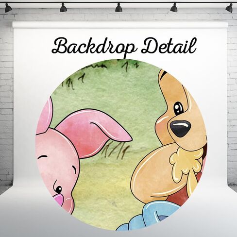 BOOH Bear Book Backdrop Oh Baby Baby Shower Decorations for Boy Vintage Baby Winnie في BANDERAND BANDERAND BANDER 1ST BANDER 7x5 FT 248 in Kuwait