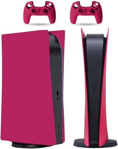 لوحة Peyanz faceplate لـ PS5 (الإصدار الرقمي) ، لوحة الغلاف ، قذيفة ABS ، شعار مطبوع ، جلد مات ، مع أغطية سيليكون إضافية 2 وحدة تحكم in Kuwait