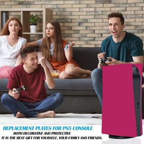 لوحة Peyanz faceplate لـ PS5 (الإصدار الرقمي) ، لوحة الغلاف ، قذيفة ABS ، شعار مطبوع ، جلد مات ، مع أغطية سيليكون إضافية 2 وحدة تحكم in Kuwait
