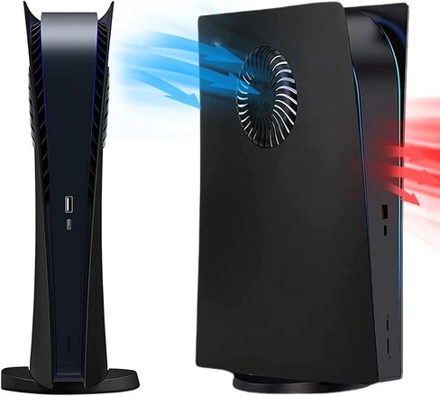 لوحة Peyanz faceplate لـ PS5 (الإصدار الرقمي) ، لوحة الغلاف ، قذيفة ABS ، شعار مطبوع ، جلد مات ، مع أغطية سيليكون إضافية 2 وحدة تحكم in Kuwait
