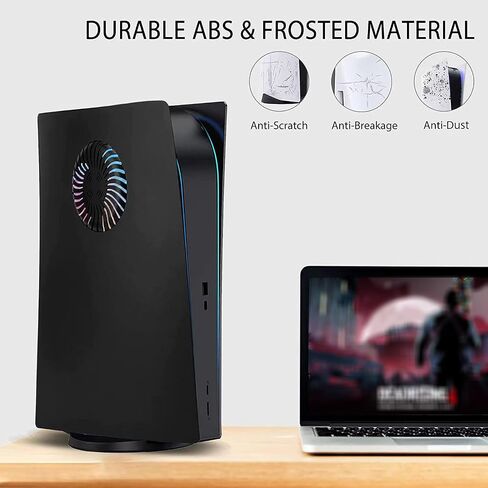 لوحة Peyanz faceplate لـ PS5 (الإصدار الرقمي) ، لوحة الغلاف ، قذيفة ABS ، شعار مطبوع ، جلد مات ، مع أغطية سيليكون إضافية 2 وحدة تحكم in Kuwait