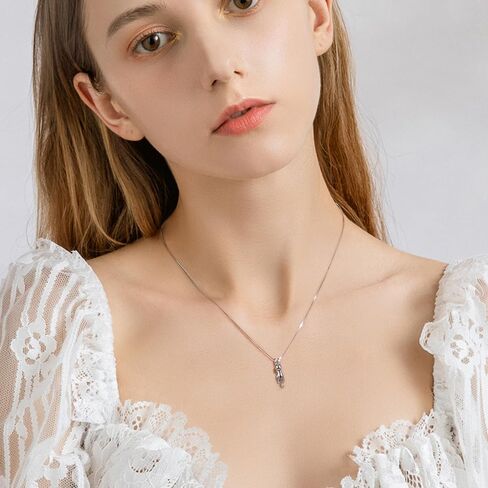EVER FAITH 925 Sterling Silver Jewelry Gifts for Women Girls CZ Lovely Animal Pendant Necklace Adjustable Chain Gift for Birthday/Mothers Day/Christmas in Saudi Arabia