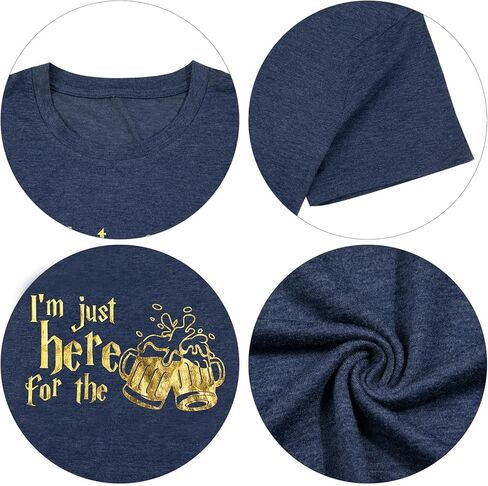 قمصان سحرية للنساء أنا فقط هنا من أجل قميص Butterbeer، قميص سحري، تي شيرت ساحرة، قمصان للإجازات in Kuwait