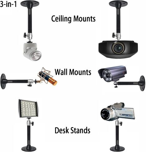 2-BE-BEST Universal Mini Projector Mount Mount Mount مع 360 دوران و 180 إمالة للمسرح المنزلي ، والمكتب ، والكاميرا ، وضوء LED in Kuwait