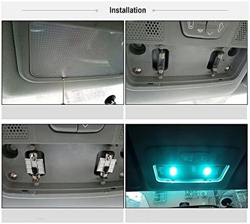 578 LED Bulb 41mm 42mm 212-2 211-2 578 Festoon LED Bulbs 16 Colors RGB with Remote Control Replacement for Map Dome License Plate Courtesy Lights Lamps (Pack of 4) in Saudi Arabia