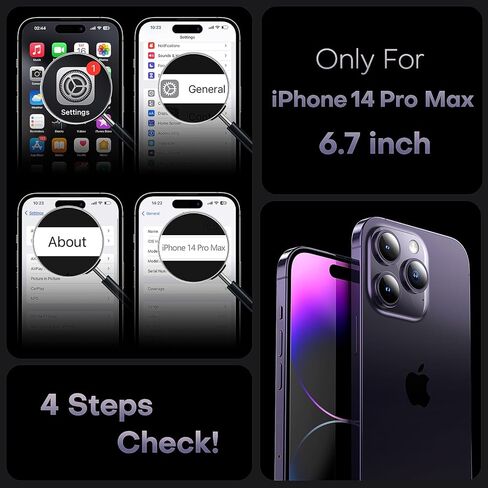 TOCOL Magnetic for iPhone 14 Pro Max Case, Upgraded Full Camera Protection, Compatible with Magsafe, Drop Protection, Translucent Matte Back Bumper Phone Cover 6.7-Inch（Blue） in Kuwait