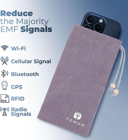 ثمل درع EMF للهواتف المحمولة - حماية EMF حقيبة الهاتف الذكي - حقيبة مضاد لـ EMP - حالة حظر الإشارة للإشعاع EMF EMP 5G RFID أسود in Kuwait
