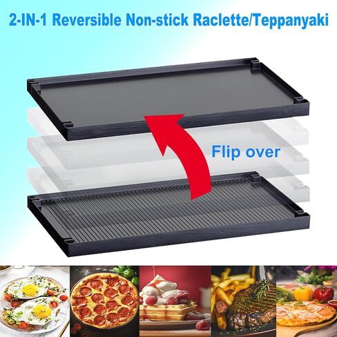 Tamarit Raclette Cheese Table Grill محمولة كهربائية داخلية كورية شواء الشواء 1400 W Raclette Party Grill مع الحديد غير لاصق كبير شواية شواية Raclette للحفلات المنزلية ، الفولاذ المقاوم للصدأ in Kuwait