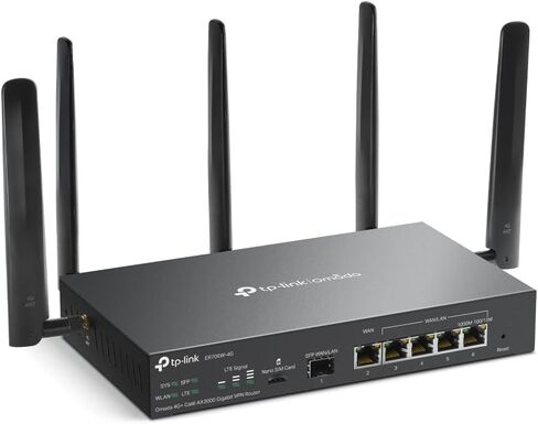 TP-Link ER706W | Omada 6 Port Wireless VPN Router | AX3000 Dual Band Wi-Fi 6 | تصل إلى 5 جيجابتة منافذ WAN | دعم النطاق العريض المحمول | هوائي قابل للفصل | OMADA SDN متكامل | حماية البرق in Kuwait