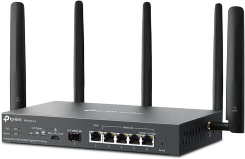 TP-Link ER706W | Omada 6 Port Wireless VPN Router | AX3000 Dual Band Wi-Fi 6 | تصل إلى 5 جيجابتة منافذ WAN | دعم النطاق العريض المحمول | هوائي قابل للفصل | OMADA SDN متكامل | حماية البرق in Kuwait