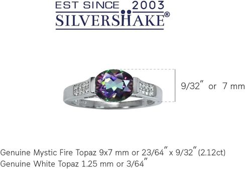 Silvershake Oval Shape Birthstone Gemstones 925 Sterling Silver Solitaire Right Hand Anniversary Ring Jewelry for Women in Saudi Arabia