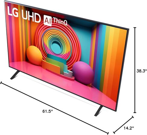 LG 55-Inch Class UT75 Series LED Smart TV 4K Processor Flat Screen AI-Powered with Alexa Built-in (55UT7570PUB, 2024) in Kuwait