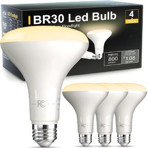 TJOY 12 Pack BR30 Led Bulbs 65W Equivalent, Dimmable Indoor Flood Lights Bulb, E26 Base, 2700K Soft White, 9W, 800 LM, Recessed Lighting Bulb for Ceiling, Recessed Can, Living Room and Kitchen