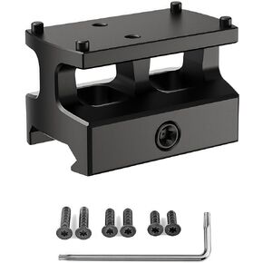 الطبيب Picatinny Riser Mount Cowitness Micro Red Dot Mount Reflex Sight Optics لوحة محول متوافقة مع Vortex Venom/Viper/Fastfire/Aro/Crimson Trace CTS-1250/Doctor/Noblex آثار أقدام