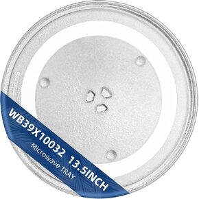 12.5 "ميكروويف لوحة الزجاج استبدال FIT GE Frigidaire Kenmore Hotpoint Samsung-12 1/2" Microwave Glass Tracked Resplies WB39X10003 WB39X10002 WB48X10005 WB49X10069